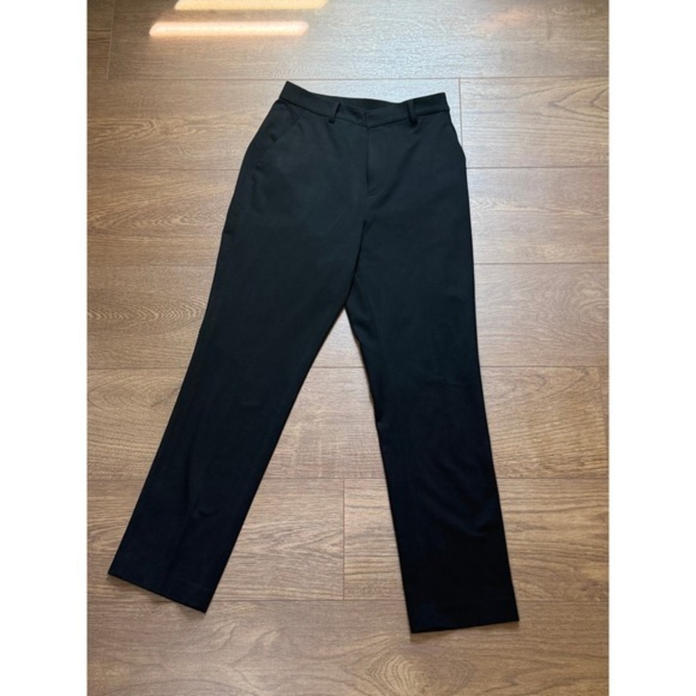 Uniqlo Smart Ankle Pants Black Tapered Trousers 433255 Womens XS